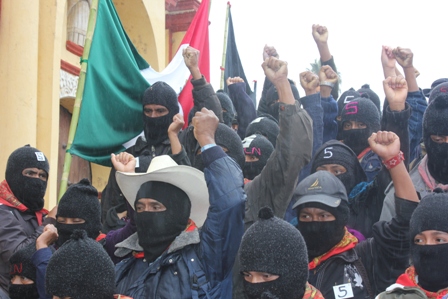 2110 - Al finalizar el 13 baktun 50 mil mayas zapatistas  marchan en silencio en 5 ciudades de Chiapas