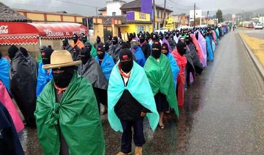 410 - Al finalizar el 13 baktun 50 mil mayas zapatistas  marchan en silencio en 5 ciudades de Chiapas