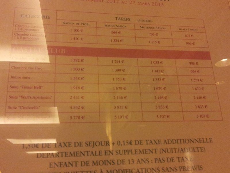 Tarifs Castle Club Disneyland Hotel Disneyland® Hotel Go Disneyland Paris Disneyland Paris